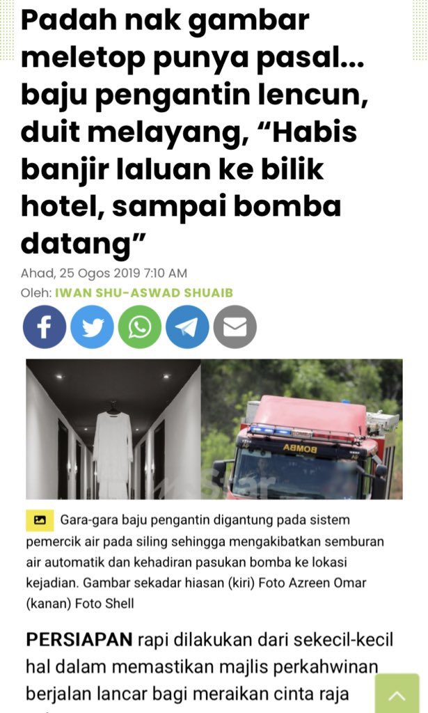 obliqueheart's tweet photo. @sowhoismike @tattyhassan Not only horrific in term of ghosts, but also people's lives ☹️ Fire sprinklers shouldn't be misused that way. It's fragile and delicate. Harap orang lain tak follow trend gantung baju camtu. https://t.co/8LN1vnceJF