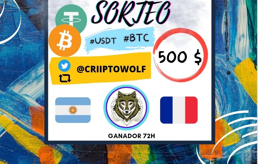CriiptoWolf's tweet photo. 🔥  𝐒 𝐎 𝐑 𝐓 𝐄 𝐎   𝐌 𝐔 𝐍 𝐃 𝐈 𝐀 𝐋  🔥

🚨 Quieres ganar 𝟱𝟬𝟬$ #USDTether #BTC por las victorias de #Argentina 🇦🇷 y #Francia 🇫🇷

Condiciones:

- 🔄 al tweet 
- Sigue @CriiptoWolf

Ganador 72h

Doble oportunidad si mencionas amigos y ❤️ https://t.co/Xr50bWK8bO