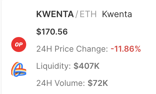 VelodromeFi's tweet photo. The $KWENTA pool on Velodrome is now just $200,000 away from parity with Uniswap.

And since the Velodrome pool is earning 1.5x the value in rewards as Uniswap, it'll keep growing. 

Some come earn your 317% APR, racers. https://t.co/ffOn6fq7M7