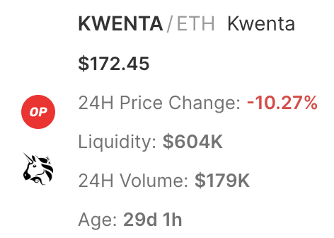 VelodromeFi's tweet photo. The $KWENTA pool on Velodrome is now just $200,000 away from parity with Uniswap.

And since the Velodrome pool is earning 1.5x the value in rewards as Uniswap, it'll keep growing. 

Some come earn your 317% APR, racers. https://t.co/ffOn6fq7M7