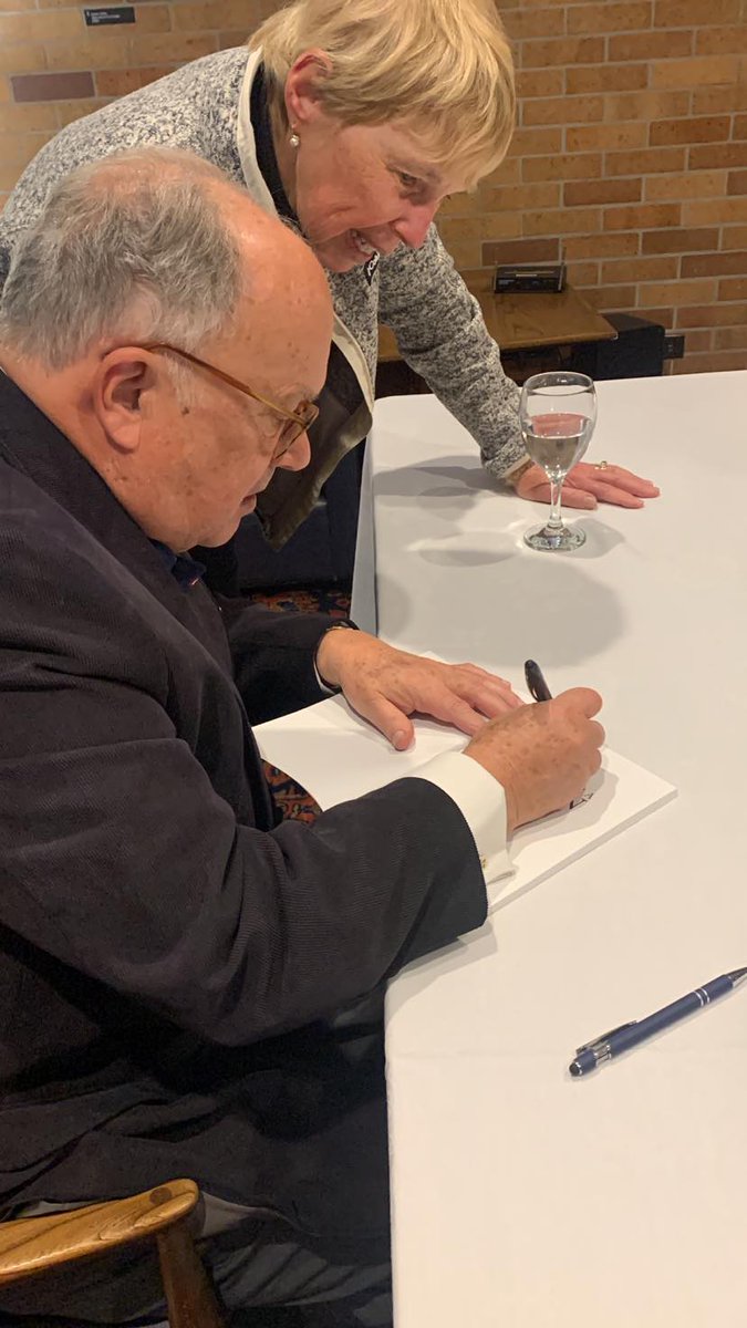 SH_Quarterly's tweet photo. A few weeks ago at @MasseyCollege . Here's John Fraser signing copies of his book Funeral for a Queen: Twelve Days in London. Grab your copy by subscribing to our new quarterly and Get The Whole Story.
#nonfiction #ReadMoreNonfiction #currentnews 
https://t.co/gtUfU07hmu https://t.co/bH3h1F4B6h