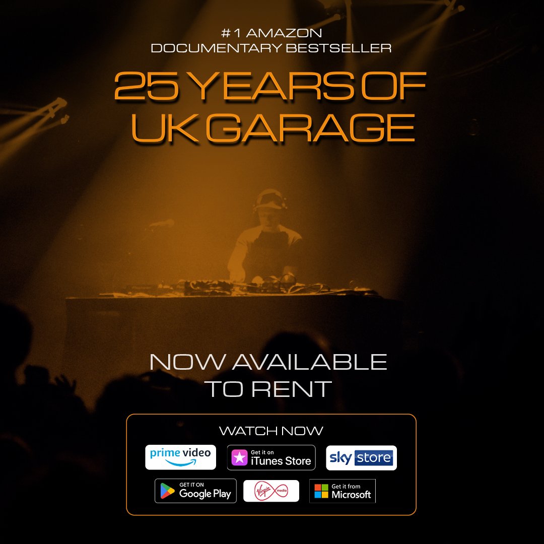 Did you know you can Rent 25 Years of UK Garage too? Rent it tonight and watch the history of UK Garage from the comfort of your home: bit.ly/3HVvHHB