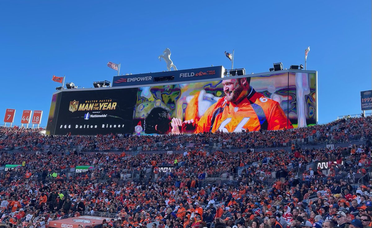 RisnerupF's tweet photo. This was Dalton’s third year partnering with @Kymel_inc’s Camp Hope to give away tickets to two very lucky winners! Here are some pictures from their gameday experience this past weekend… #broncoscountry #letsride https://t.co/7HUZtQcz7s
