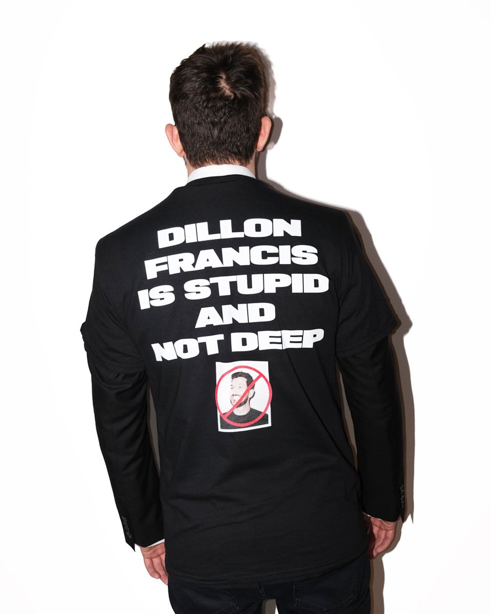 This is DJ Hanzel! I hacked Dillons twitter becuz he is stupid & his password to everything is ILoveDavidGuetta69. Now I am using his twitter & website to release clothes about how much he sucks. Immediately buy & wear to all future Dillon shows & boo him idgafos.com