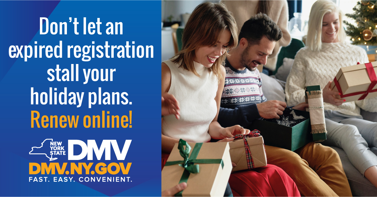 NYS DMV on Twitter "With gifts to buy and friends and relatives to