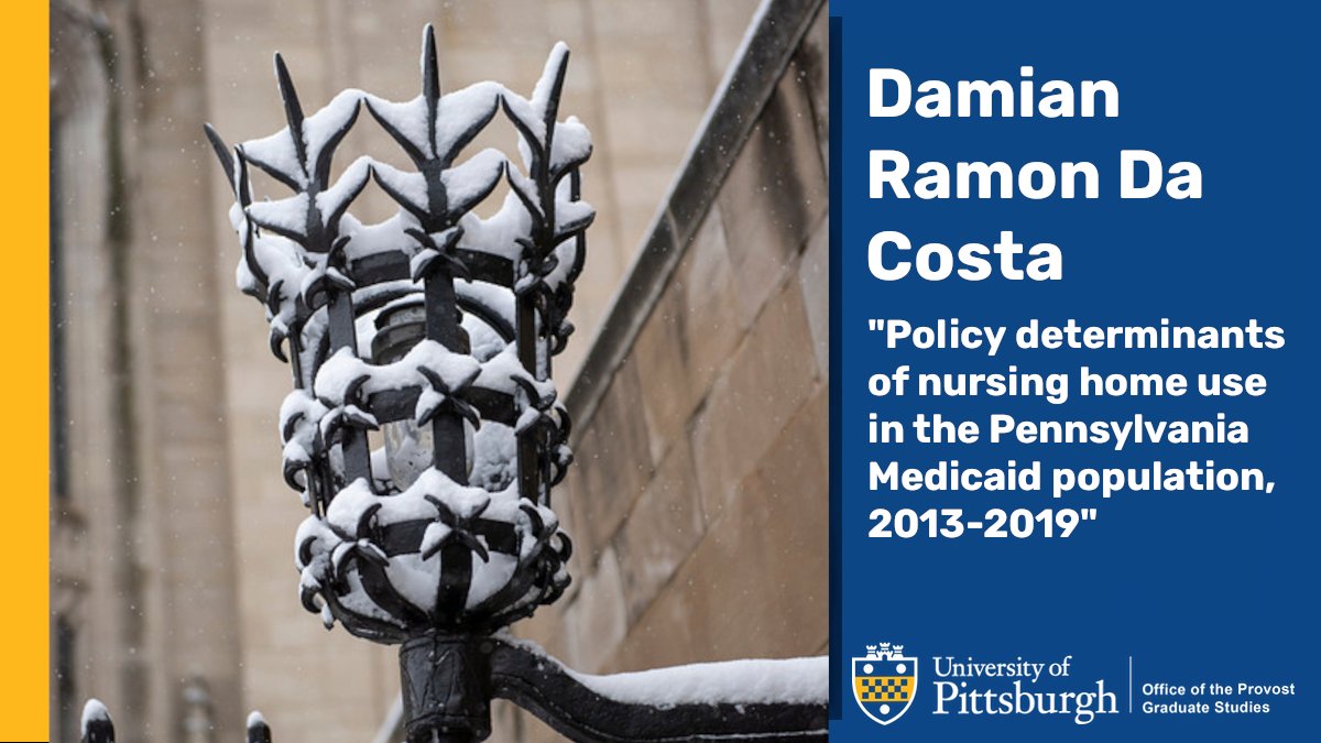 Damian Ramon Da Costa of @PittPubHealth defends their dissertation today at 3:00 p.m. Best of luck, Damian! ow.ly/tI9j50M3uvC