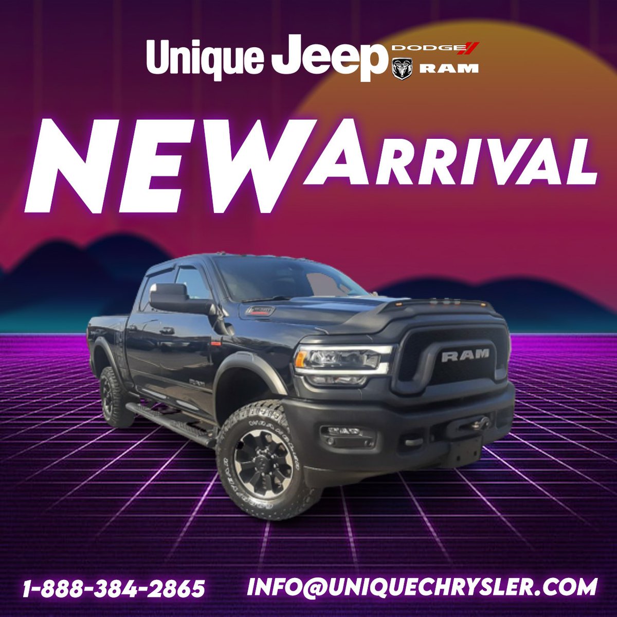 Our NEW ARRIVAL for today is this 2020 Ram 2500 Power Wagon 4x4. 

uniquechrysler.com/vehicles/2020/…

#brantford #burlington #burlon #hamilton #hamont #oakville #carnation #carnationcanada #uniquechrysler #4x4jeep #jeepwrangler #rubicon #carsforsale #ram2500 #ramtrucks #powerwagon