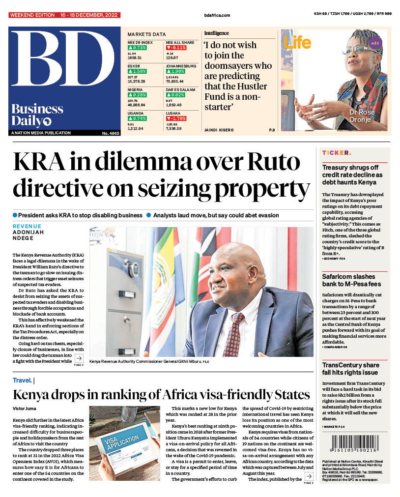 businessdaily-on-twitter-top-in-business-kra-in-dilemma-over-ruto