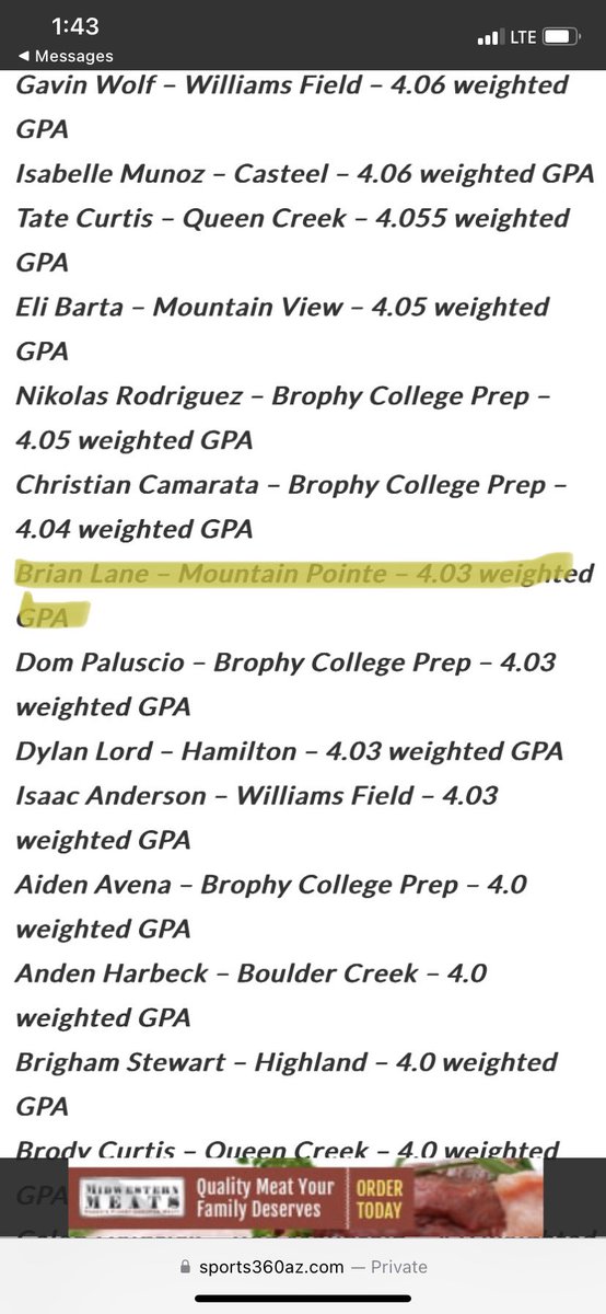 brianlas1's tweet photo. Made 1st team All-Academic (6a) with a 4.03 @AaronFrana @MPHS_Football @PrideGridiron @mphsrecruiting https://t.co/Pl0Eoh8ImT