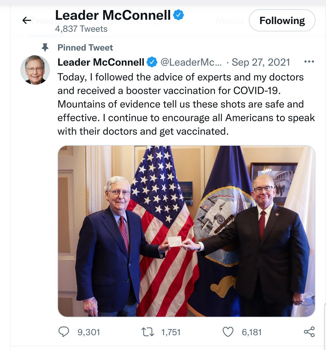 wfinalle57's tweet photo. #MitchMcConnellHatesAmericans
#MitchIsACancer
#FTX #CRIMINALS OF #EVILCONGRESS
#LOCKTHEMALLUP
Mighty Mitch with the #EvilPfizer Pitch...
Meanwhile.... Today the #EvilHHS announces the milk of Molech for 6 months+ https://t.co/ppbTwBseHU