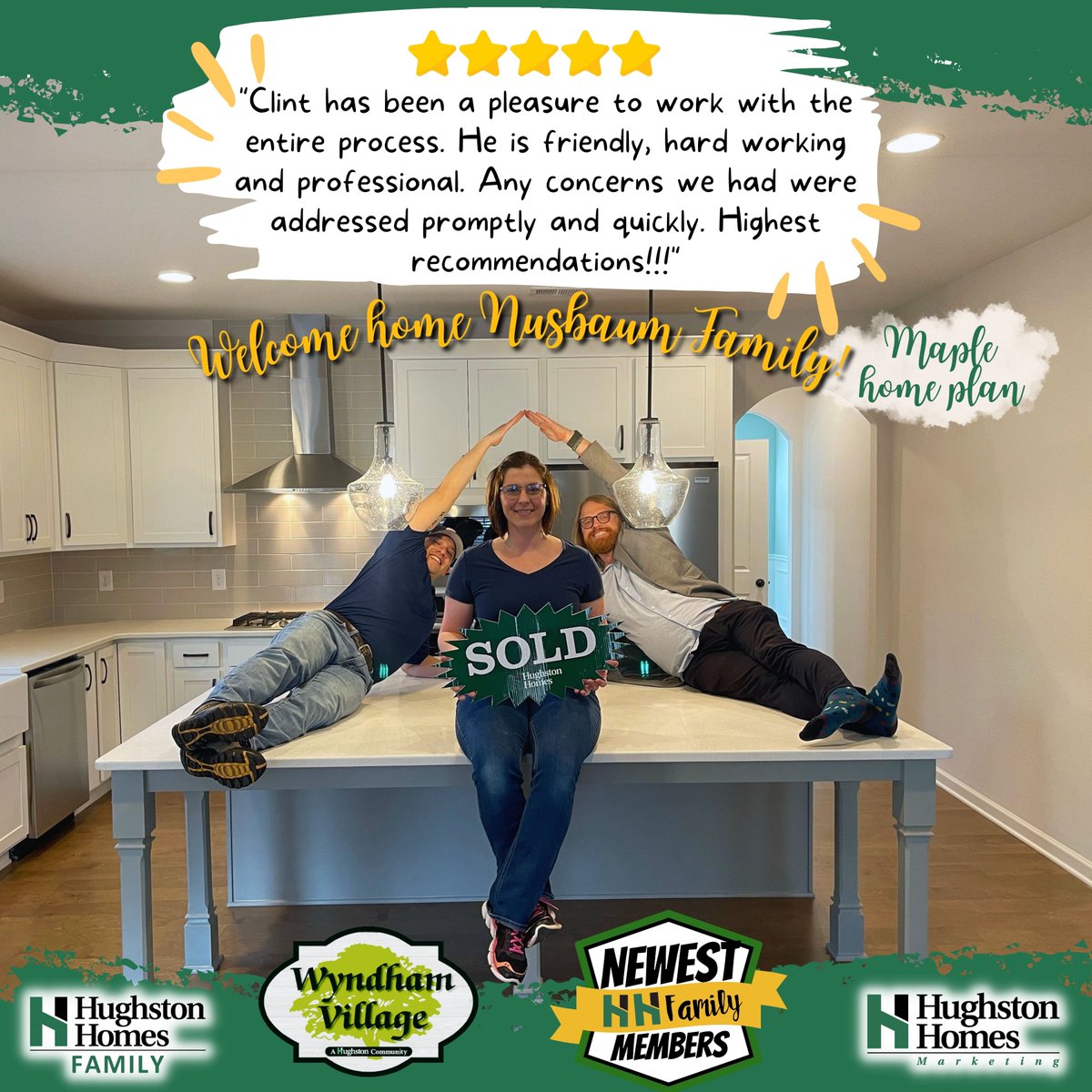 We are so excited to welcome The Nusbaum Family to our #hughstonhomesfamily at Wyndham Village by Hughston Homes!  💯🏠❤️

📲DISCOVER MORE:
bit.ly/HughstonHomes
(706) 222-1219 (Call/Text)

#hughstonhomesbuilders #sold #fun #realtor #homebuilder #opelika #alabama #newhome