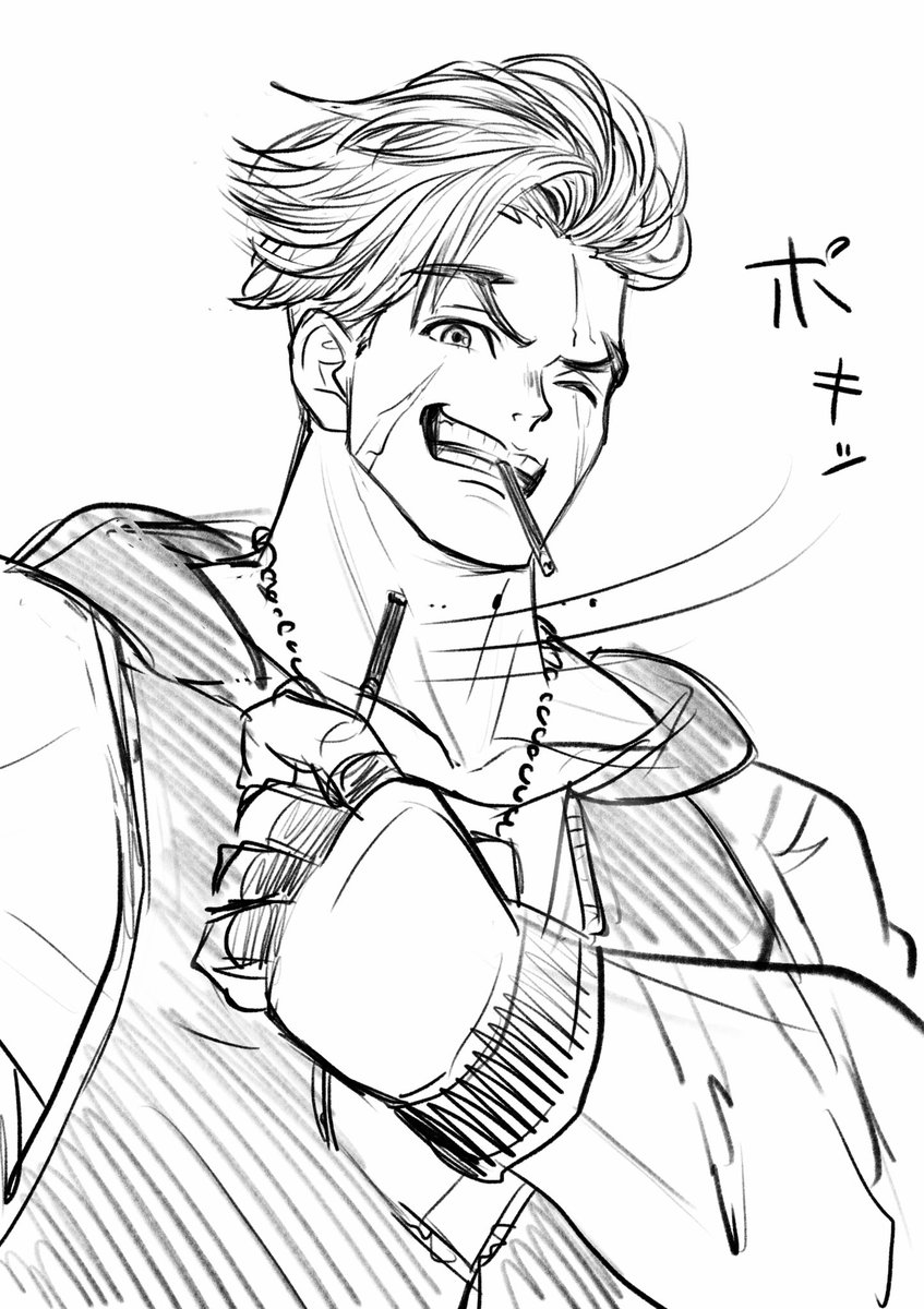 ポッキーをポキっとしてるだけのルークdoodles... 