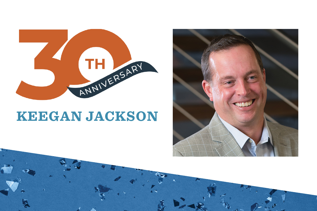 HollisandMiller's tweet photo. We don't often get to celebrate 30 years of commitment and hard work spent at Hollis + Miller, but we were so happy to celebrate Partner Keegan Jackson on his 30th HMA Anniversary last week! Thank you for bringing such passion and fun to our team. Congratulations! #HMAProud https://t.co/SJa5B8TbwK
