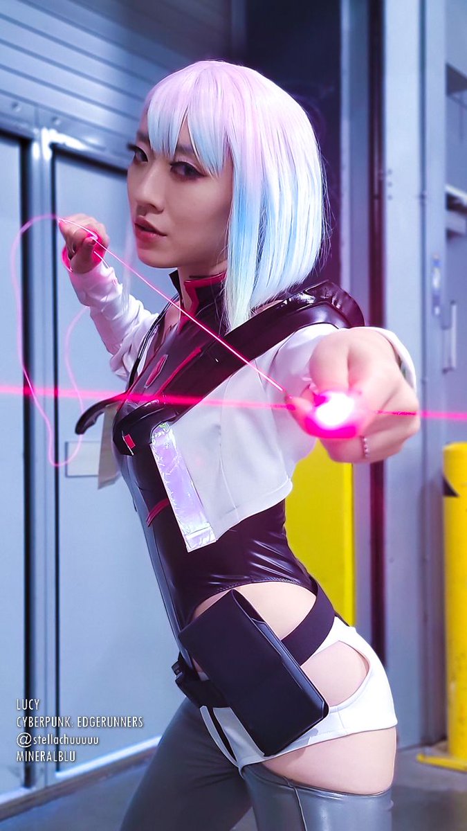 Lucy from Cyberpunk Edgerunners Cosplay made by me! Photo by @mineralblu