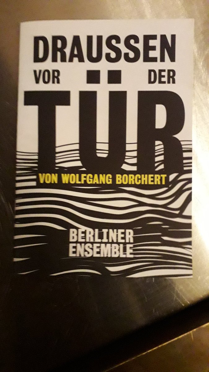 Tonight, in Berlin! Fitting to these times!