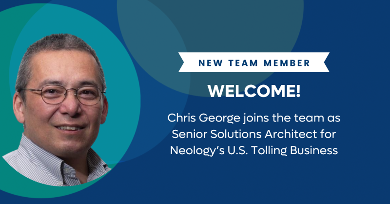 NeologyInc's tweet photo. Another reason to celebrate! Chris George is our newest member to join our leadership team as Senior Solutions Architect. He will help upgrade our  integrated Mobility Platform to address the industry’s biggest challenges.

#transportation #smartmobility #roadsidetolling