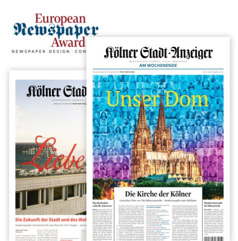 carsten_fiedler's tweet image. Wir freuen uns sehr über sieben Auszeichnungen beim „European Newspaper Award“ für herausragende Zeitungsseiten und digitales Storytelling! Best Team @ksta - vielen Dank an die Redaktion für erneut ganz großartige Arbeit 🙏🏻🚀👍🏻 #köln #ksta #journalismus #editorialdesign #teamwork