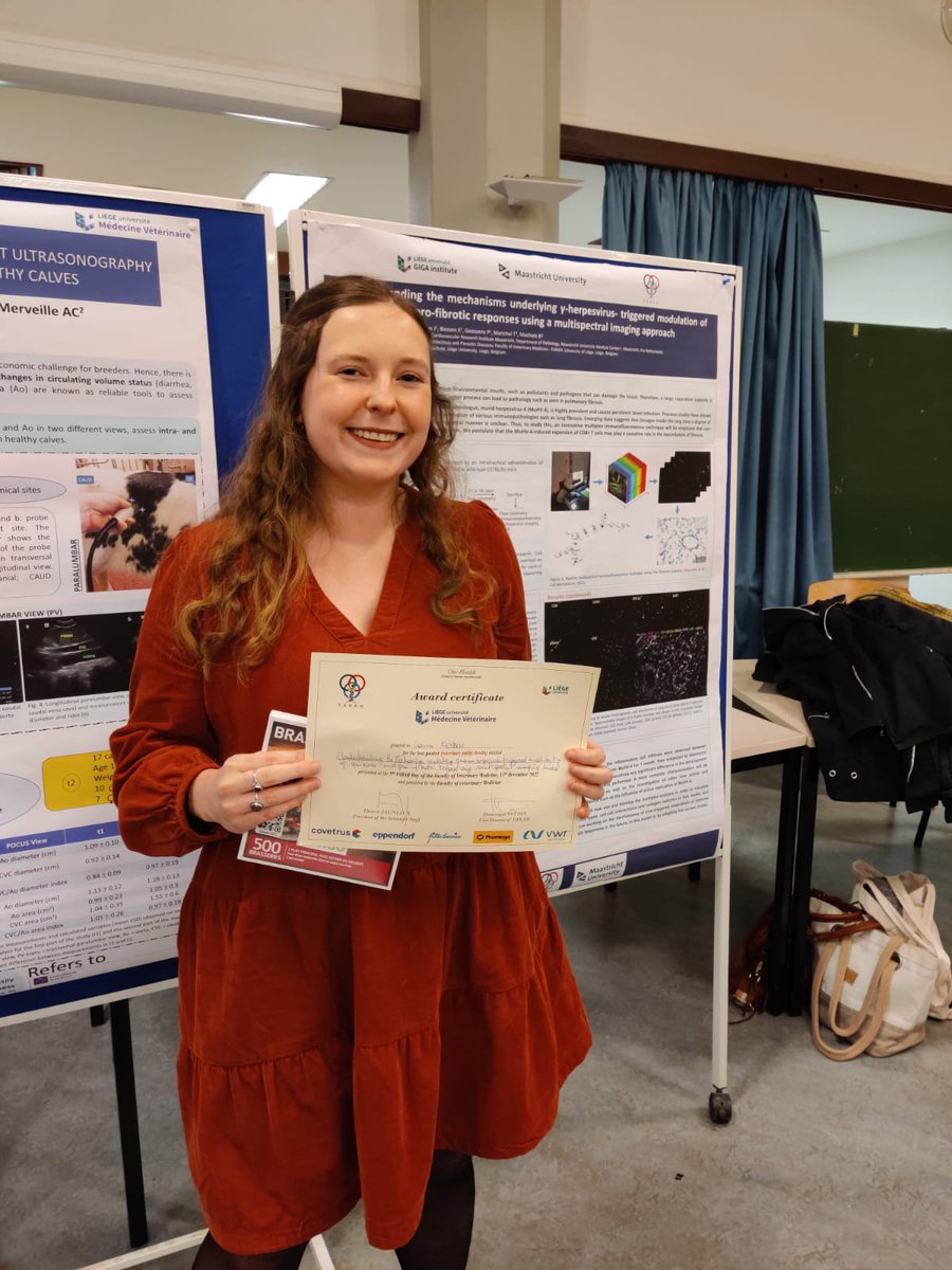 I am proud and happy to get awarded the prize for best poster at the 9th annual Farah day <a href="/UniversiteLiege/">Université de Liège</a>