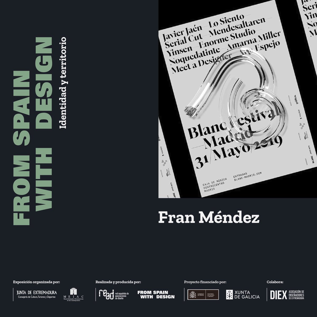 DIEX_Asociacion's tweet photo. Estos son los proyectos extremeños en la exposición 'FROM SPAIN WITH DESIGN. Identidad y Territorio'. 👇
Un total de 9 proyectos que son la punta del iceberg del buen #diseñoextremeño a nivel nacional. ❤️
3/3
#FSWD #READ #DIEX #diseñoextremeño #diseño #Extremadura https://t.co/JByeOBAIMQ