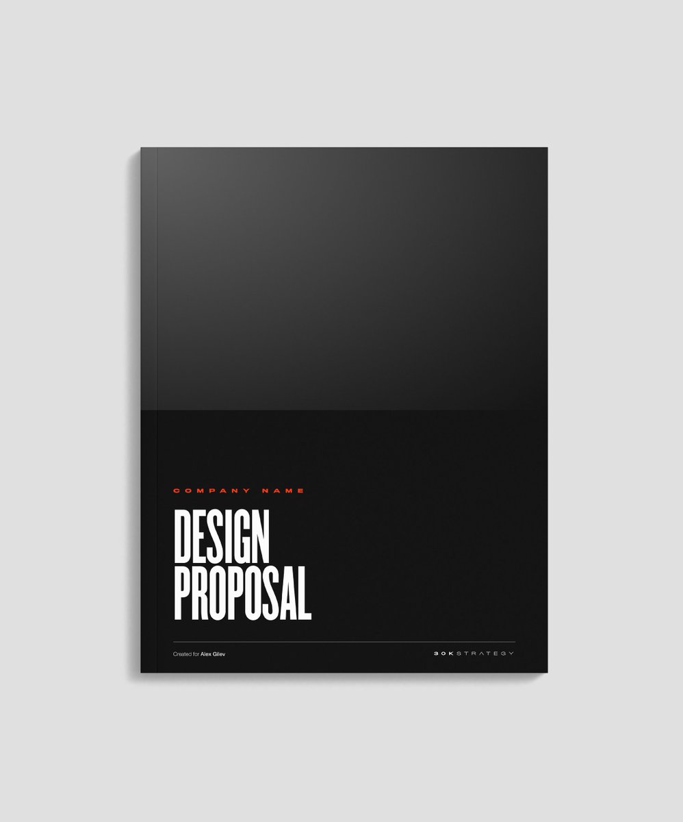 Here is the Design Proposal template I used for real $95,000 project that involved:

→ UX/UI Design
→ Website Design
→ Logo Design

This is how you win 6-7 figure projects. 
Everything is written for you.

If you want a FREE copy, "Like" &amp; "Retweet". and I'll send it to you.