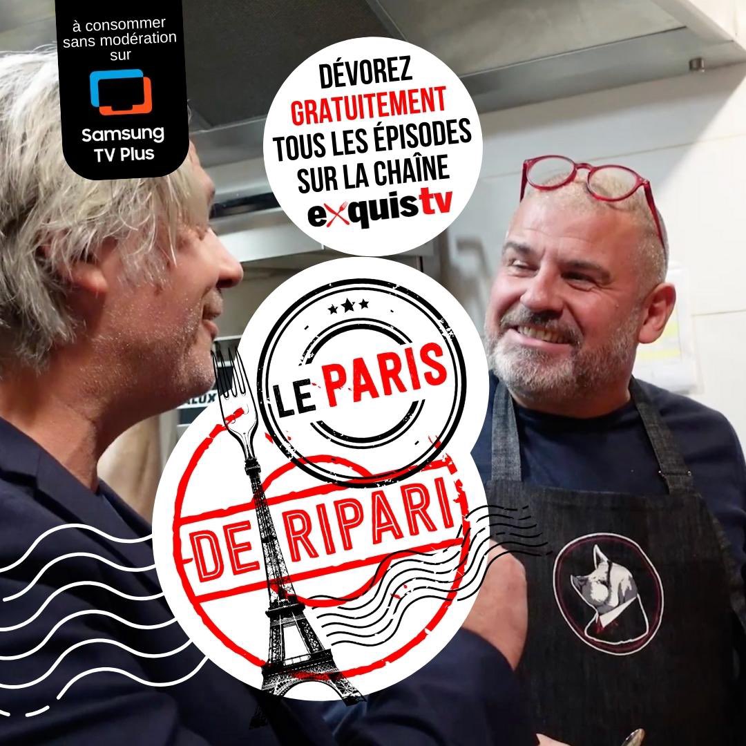 MagazineExquis's tweet photo. Les épisodes du #Paris de Ripari, c’est sur ExquisTV et nulle part ailleurs 👍
On vous prévient, vous allez y prendre goût !
#exquistv #chef #food #gastronomie #tv #partage #miam #foodlover #parisjetaime #cuisine https://t.co/IqOybSsYxp