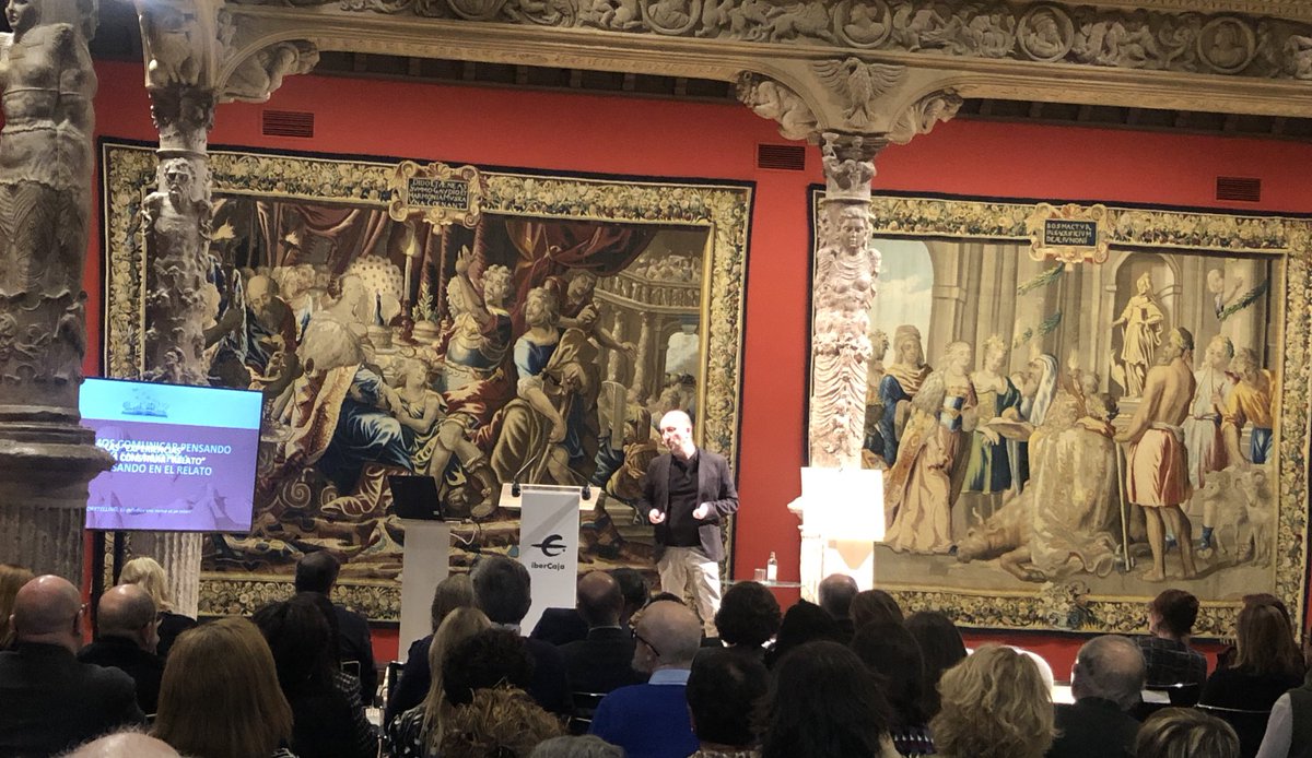 «Debemos #comunicar no solo pensando en la noticia sino también en el relato.
El producto es importante pero aún más el relato que cuento sobre él»
#PremioRicardoPereda <a href="/DircomARA/">Dircom Aragón</a> 
Recordando un año más a <a href="/pereda_ricardo/">Ricardo Pereda</a> hablando de #comunicación