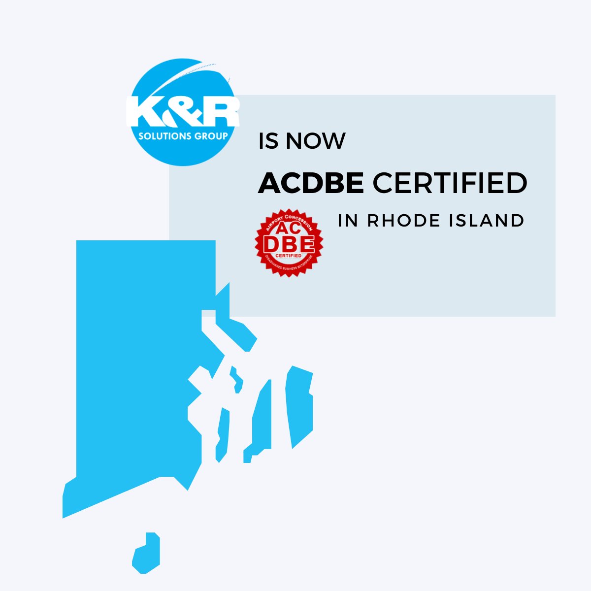 Krsolvingit's tweet image. KRSG is now ACDBE certified in Rhode Island.
.
.
.
#krsolutionsgroup #acdbe #womenowned #OOH