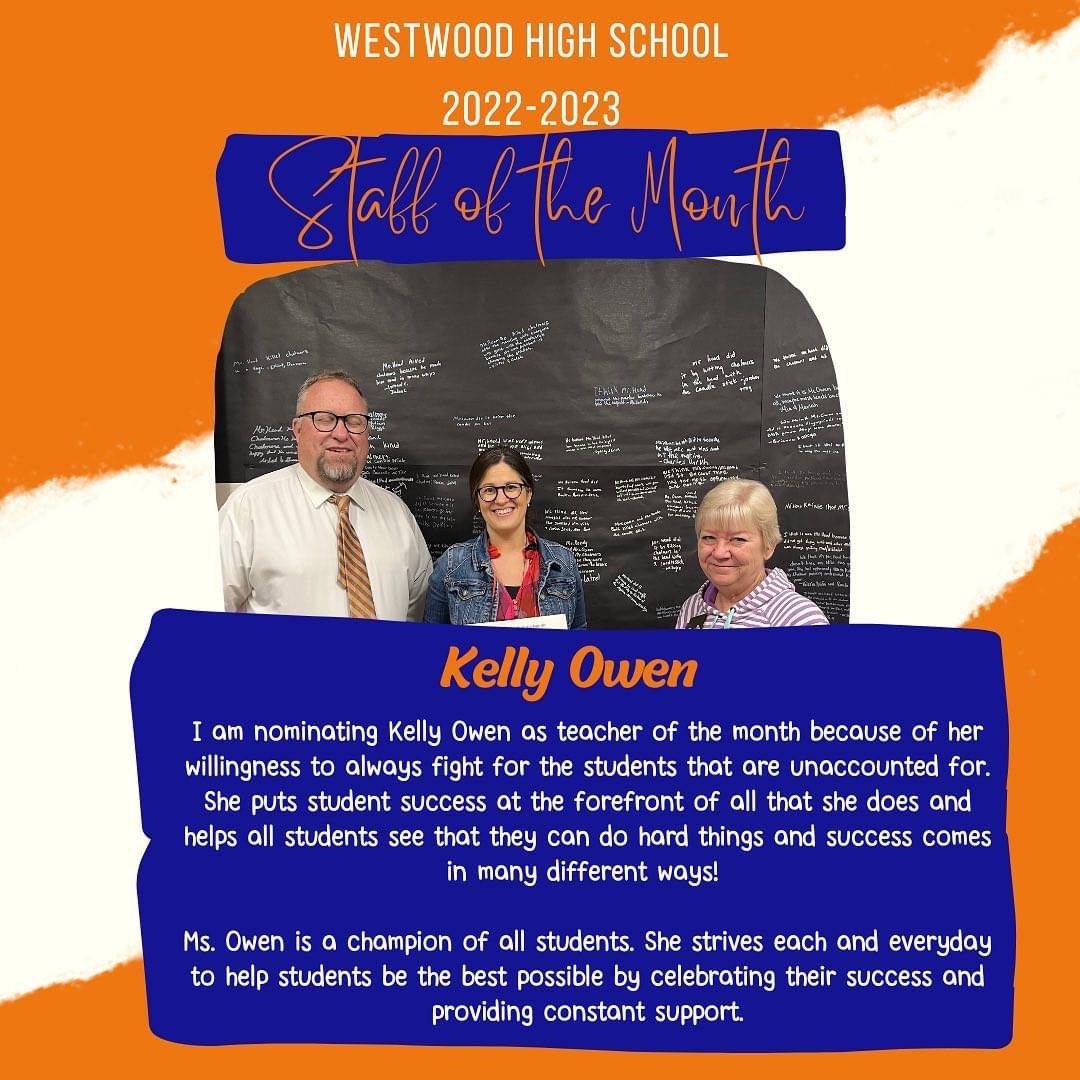 Gilmore_MoveUp's tweet photo. Congratulations to the December Staff members of the month! Thank you @elks2656 for helping recognize these individuals as well! @kellyivaowen #WarriorCentered #FutureFocused https://t.co/6Uy5wBZT81