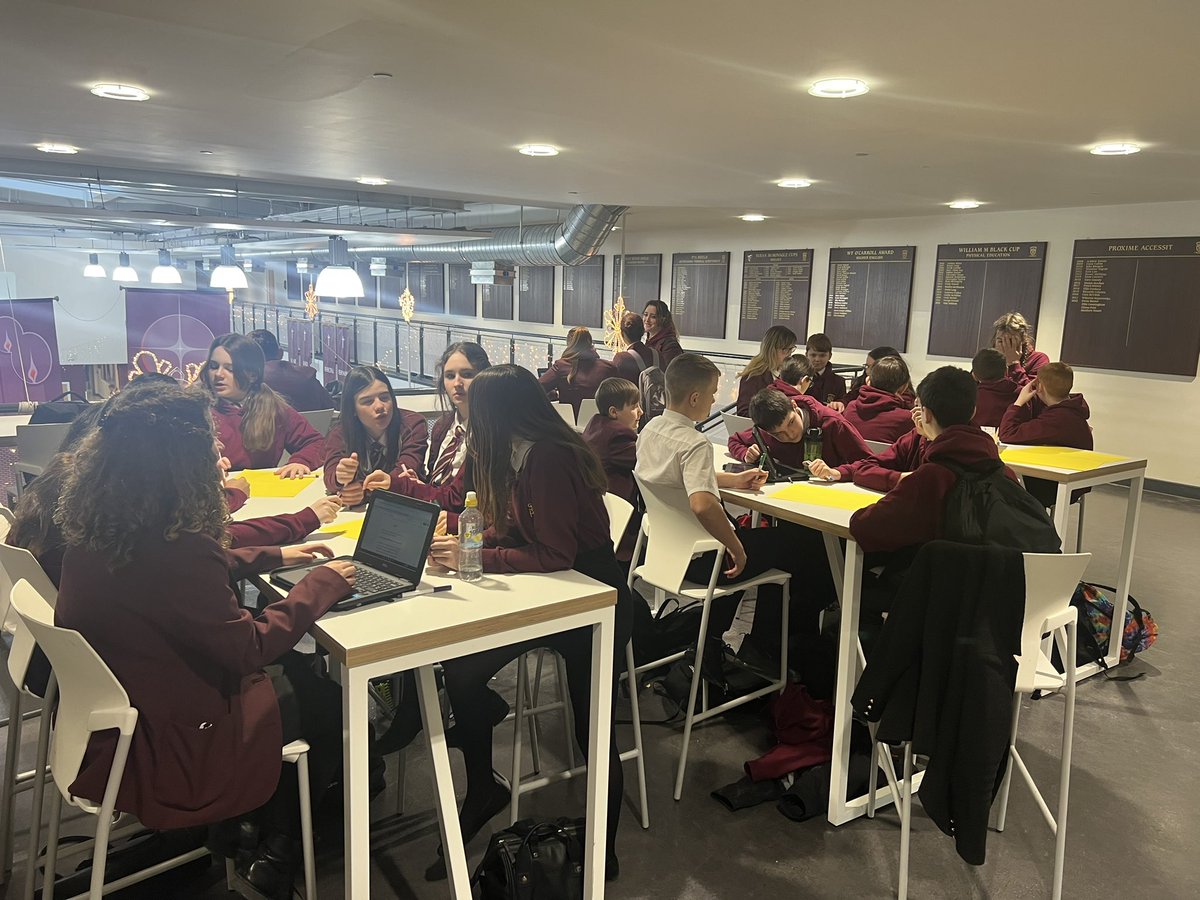 1A2 conducted their Business meetings <a href="/KettlesKoffee/">Kettles Koffee</a> today. They are working on a marketing campaign for the Breakfast Club. They have also more than earned a hot chocolate for their excellent work ethic since August! #celebratingsuccess <a href="/StModansHS/">St Modan’s High School</a>