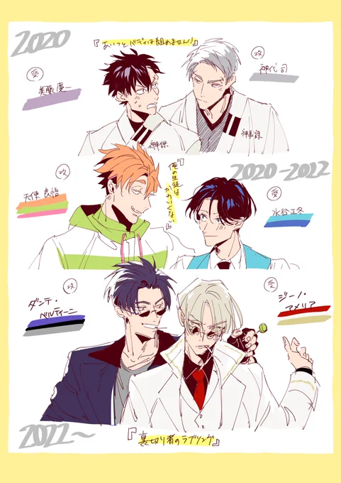 📝それぞれテーマカラーがあったりします❤️🤍🖤 