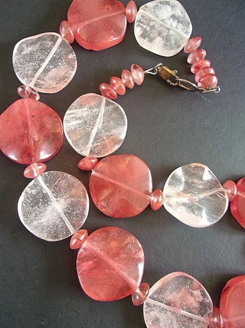 renaissancefai's tweet photo. https://t.co/BIHZR91j9y
#necklace #vintage #natural #gemstones #pink #clear #semiprecious #925Clasp #Quartz #disk #handcrafted #artisan #translucent #long #wavyDisk #sterlingSilver #cherryquartz https://t.co/yneFoOyFMx