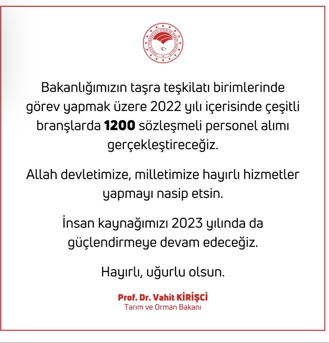 misterb84876332's tweet photo. #CbSubata5binVetHekim
Sayın Bakanım @VahitKirisci  içinde bulunduğumuz yıl için yapılan Veteriner Hekim  atamaları az da olsa yaraya merhem olmakta evet ama kesinlikle yeterli sayılar değil. Diğer bakanlıkların personel  alım sayıları dudak uçuklatmaktadır. https://t.co/fqM2QdzVXn