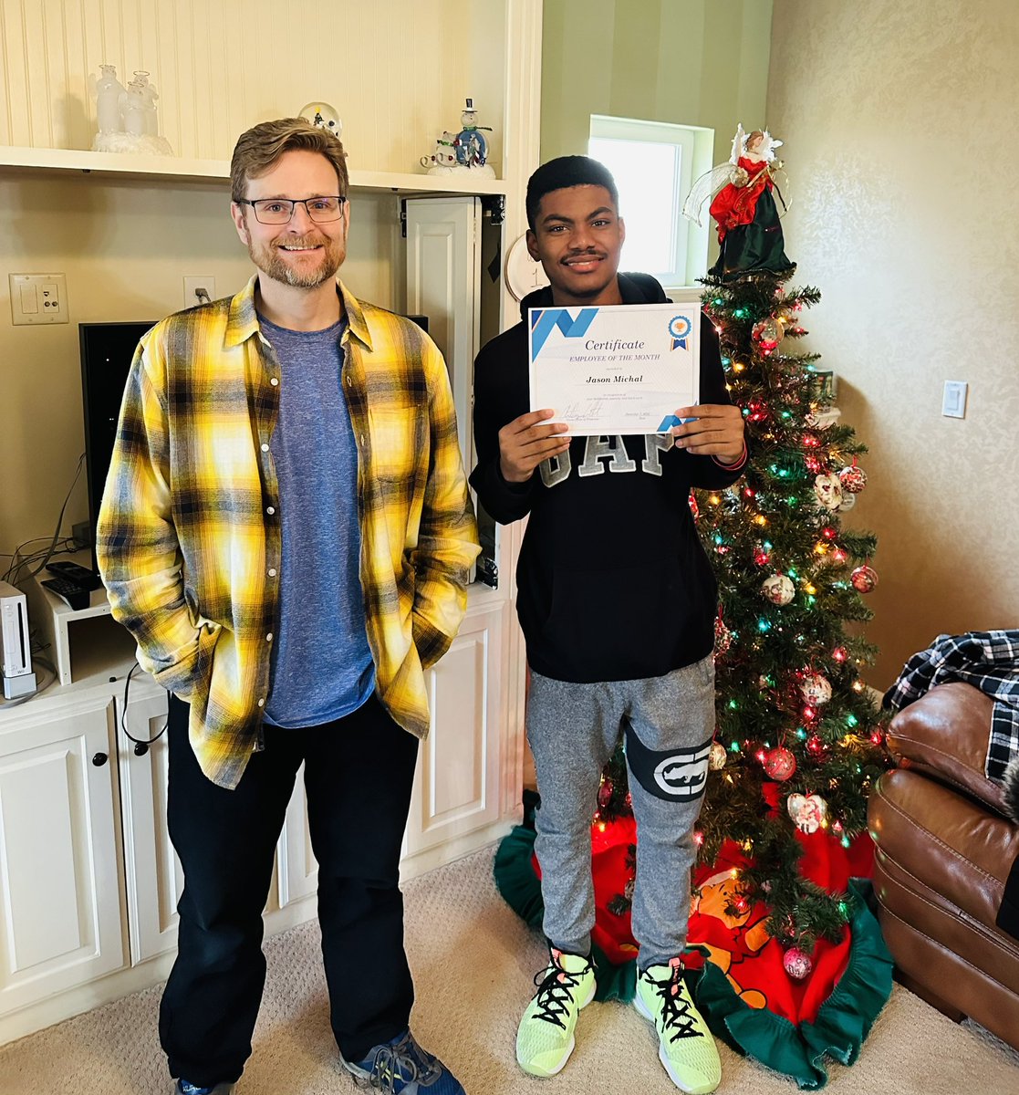 Congratulations to Jason <a href="/SHSFalcons/">Staley High School</a> for earning employee of the month of November! Jason brings a positive attitude to work every day when working at Bell Prairie Elementary! <a href="/NKCSchools/">NKC Schools</a> @NKC_Transition @StaleyNews <a href="/bp_mustangs/">BellPrairie Mustang</a>