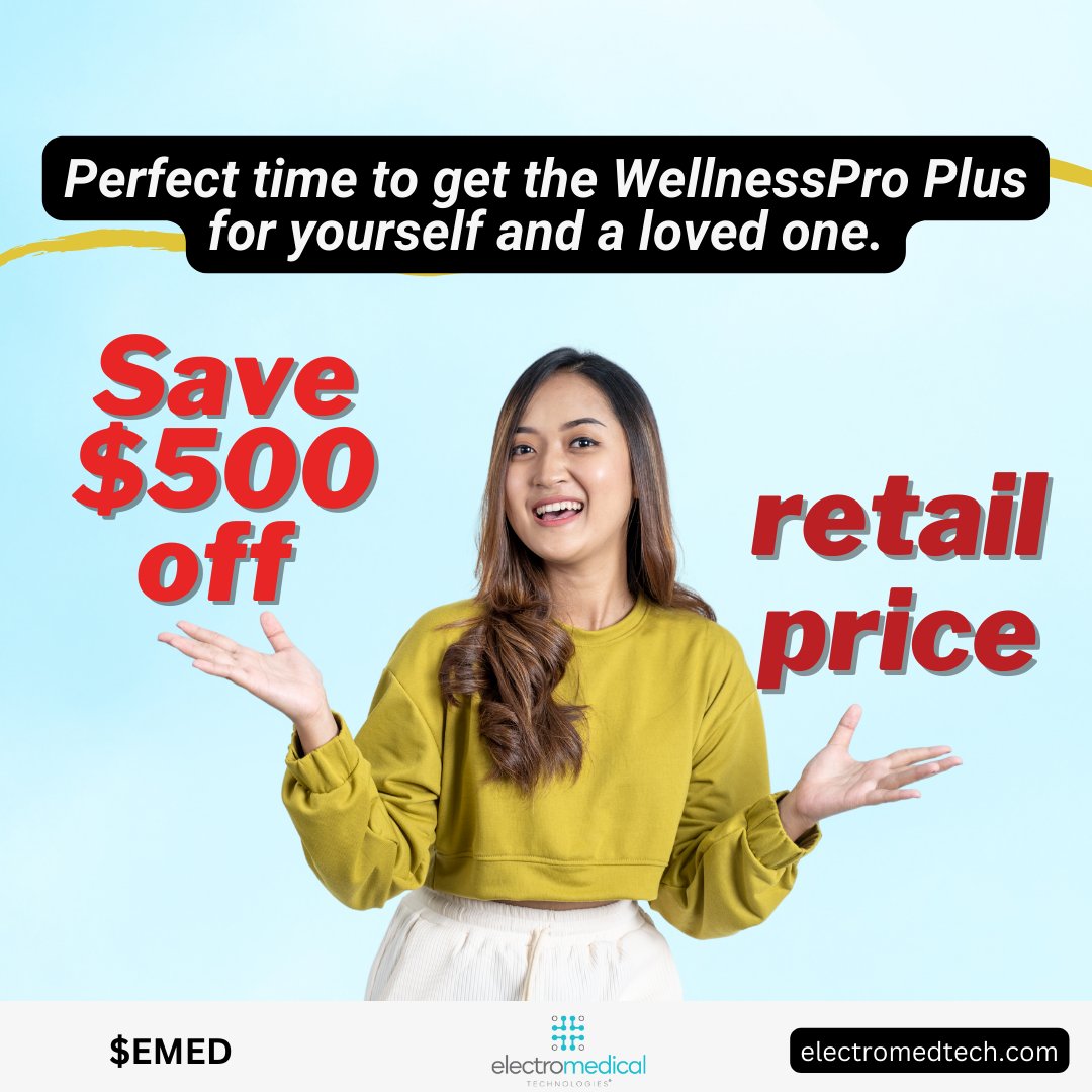 electromedtech's tweet photo. If you are still searching for that perfect #holidaygift, consider the gift of #painrelief
Click the link below.
https://t.co/fDAGTy7TlK…
Stock Symbol: $EMED
#neckpainrelief #chronicbackpain #chronicpainlife #drugfreepainrelief #wellnessproplus #wellnesspro https://t.co/WnK1NxvAAm
