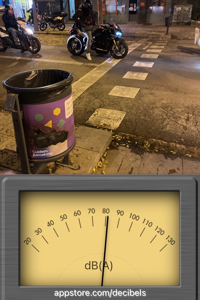 Sound pressure level (dB SPL) recorded with the Decibels app!
appstore.com/decibels  ⁦<a href="/BCN_Mobilitat/">Barcelona Mobilitat</a>⁩ ⁦<a href="/bcn_ajuntament/">Ajuntament de Barcelona</a>⁩ ⁦<a href="/NoMasRuido1/">ONG No Más Ruidos</a>⁩