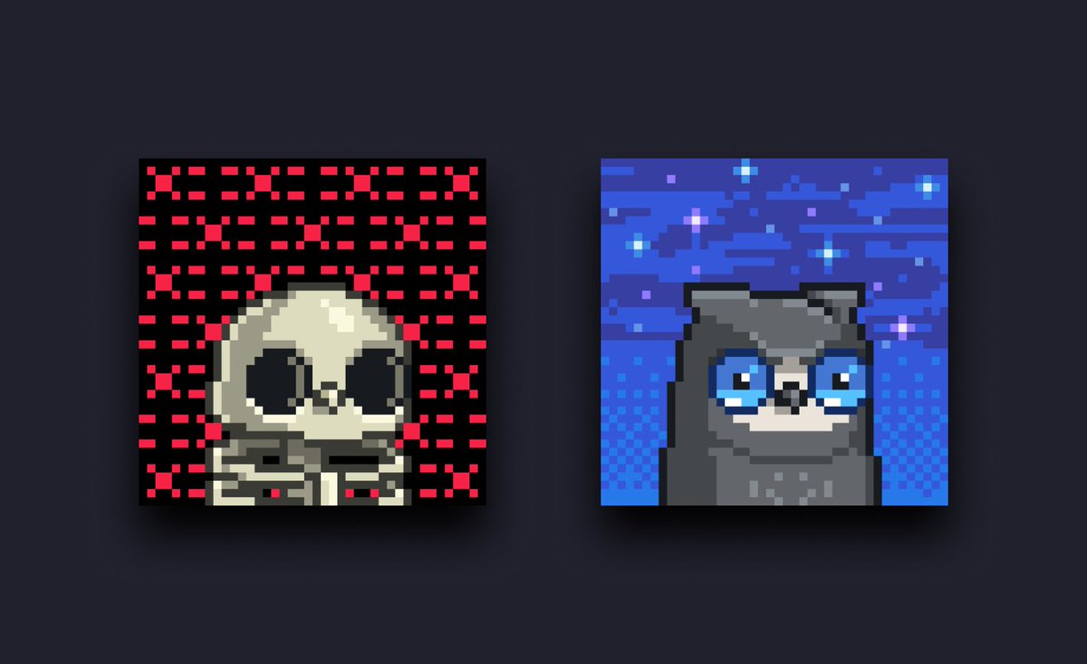 Starting today, in-chain Moonbirds can access two new custom Backgrounds - “X” an official background designed by XCOPY for holders of his “Max Pain” collection, and “Starlight”, a background for every Nested bird during today’s launch.