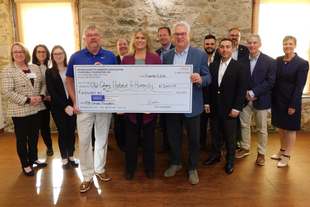 Old Colony Habitat for Humanity (Group V) was one of this year's grant recipients for the Charitable Foundation's annual community grant. Their core mission is to build and improve homes.