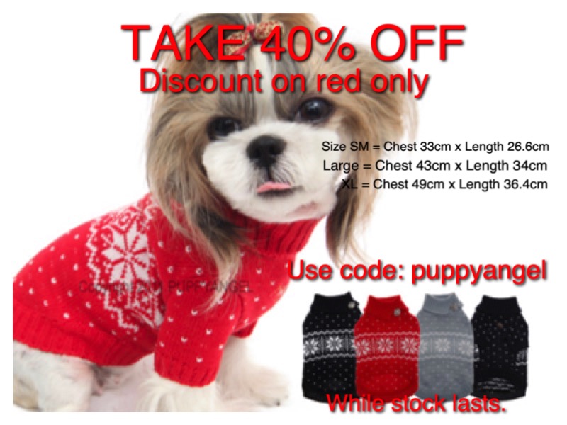 dollydoguk's tweet photo. Christmas treat 40% off red Christmas Dog Jumper.
Use code: puppyangel 
SHOP HERE: https://t.co/7iB5QlDxmm #Christmasfordogs #dogjumper #reddogjumpers #dogboutique #dogfashion #dogfashionista #dogwear #dogsoftwitter #dogboutiqueuk https://t.co/mfKzTRNHGw