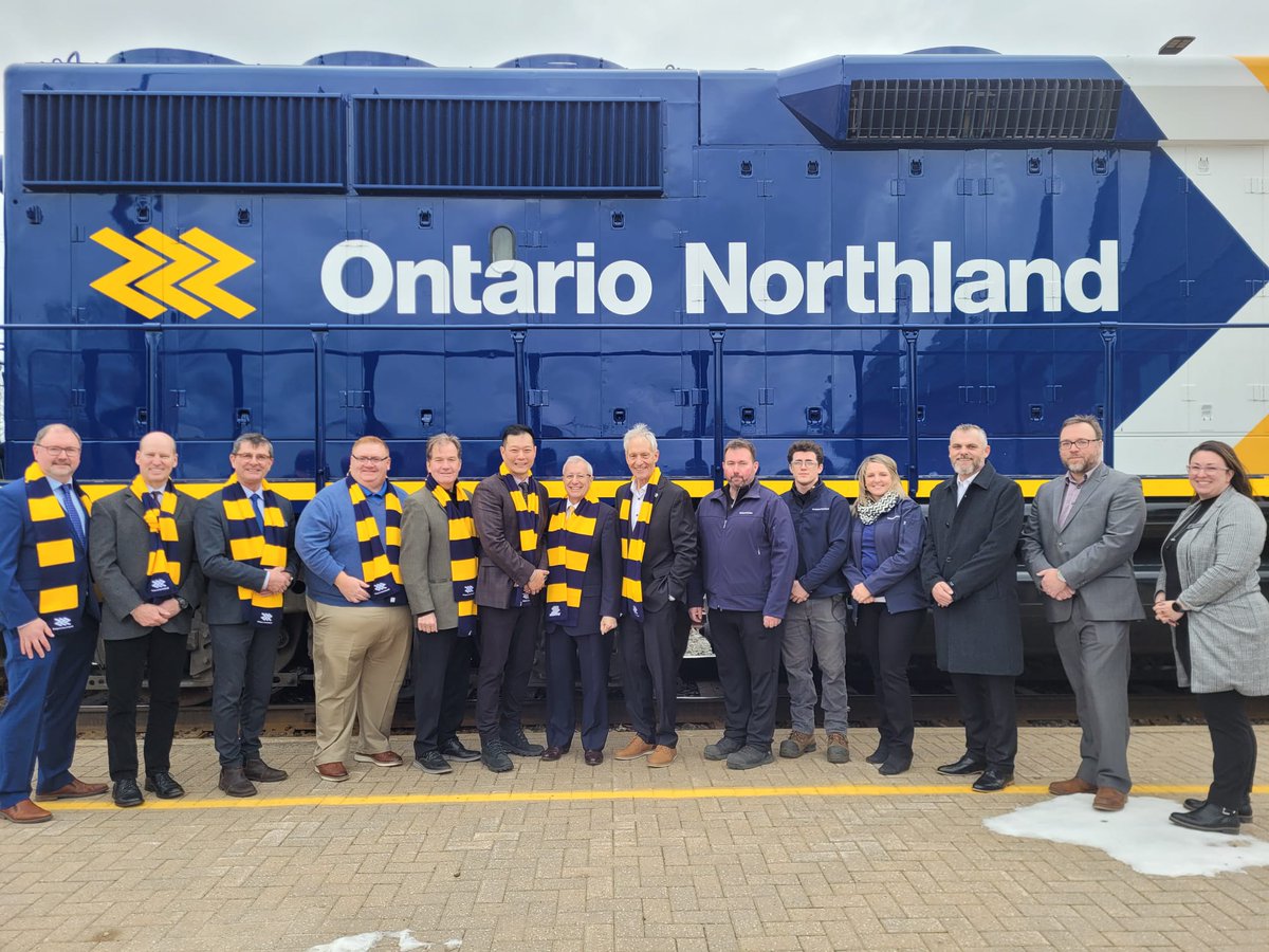 StanChoMPP's tweet photo. ALL ABOARD - We’re one step closer to bringing back the #Northlander

3 NEW train sets have been purchased to service the North &amp; reconnect Timmins and Toronto, with a connection to Cochrane 🚂🚃🚃

⬆️ Boosts economic growth 
⬆️ Strengthens regional development 

#BuildingOntario https://t.co/dhMwslRZ4L