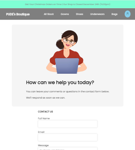 udpresh's tweet photo. Hey Fam! I'm through with the #day11challenge for the #Cdv20DaysofCode challenge @Codevixens.  The task was to build a contact webpage for a boutique #website using #HTML and #css. 
Check out my creation: https://t.co/D9JvvGam4N https://t.co/s83MUGTXhS
