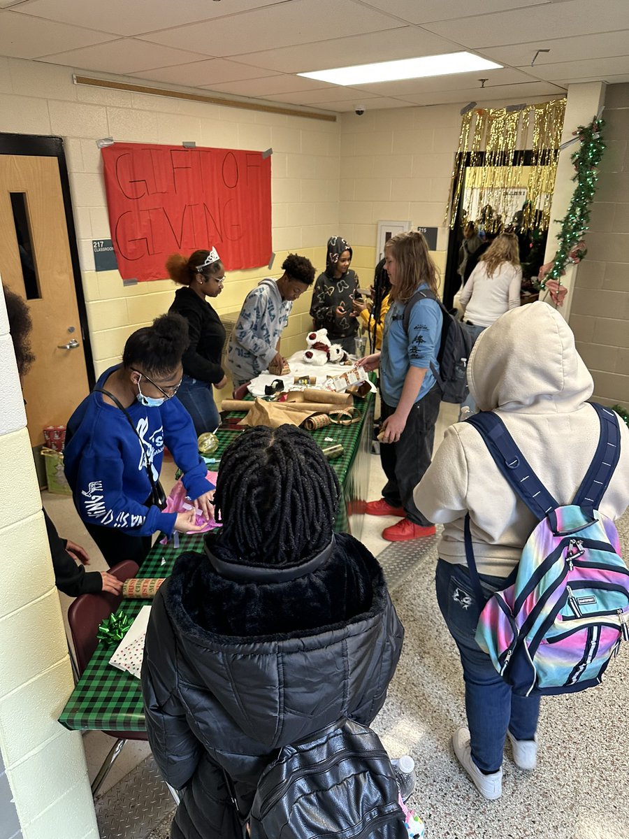 Our 8th graders giving back to their school community! #Family #Believe