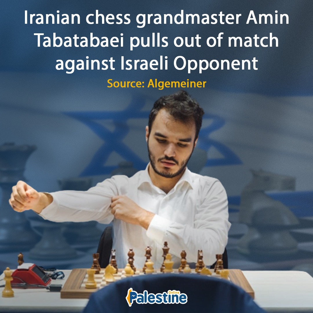 Iran's top chess player refuses to play for his country over ban on  Israelis, The Independent