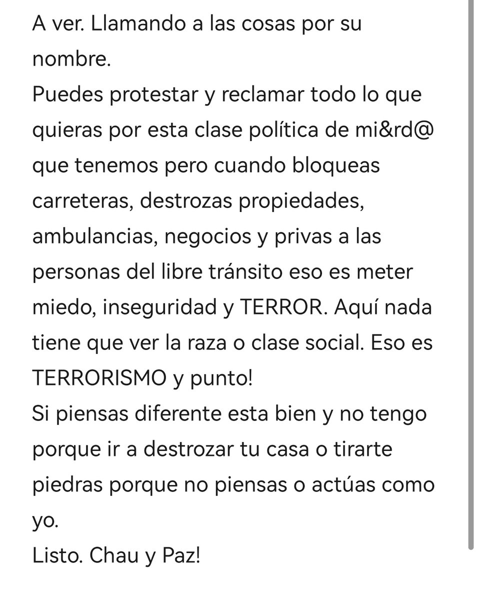LissRN03's tweet photo. Se llama Terrorismo.
#TerrorismoNuncaMas #EstadodeEmergenciaNacional https://t.co/SBWCwQeBNn