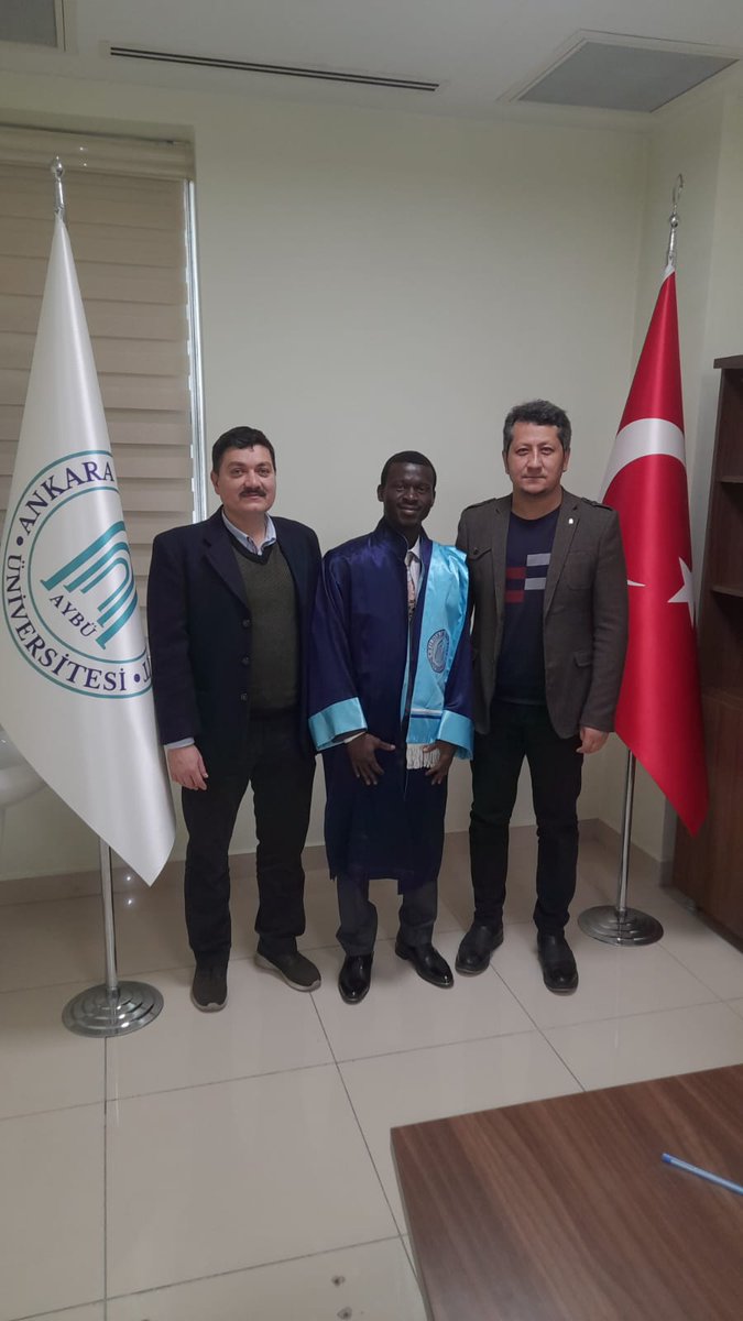 AybuGlobal's tweet photo. Yüksek lisans tez savunma sınavını başarıyla tamamlayan Liberya'lı öğrencimiz Ayouba Fofana'yı tebrik ederiz. https://t.co/sBAfh57W9x