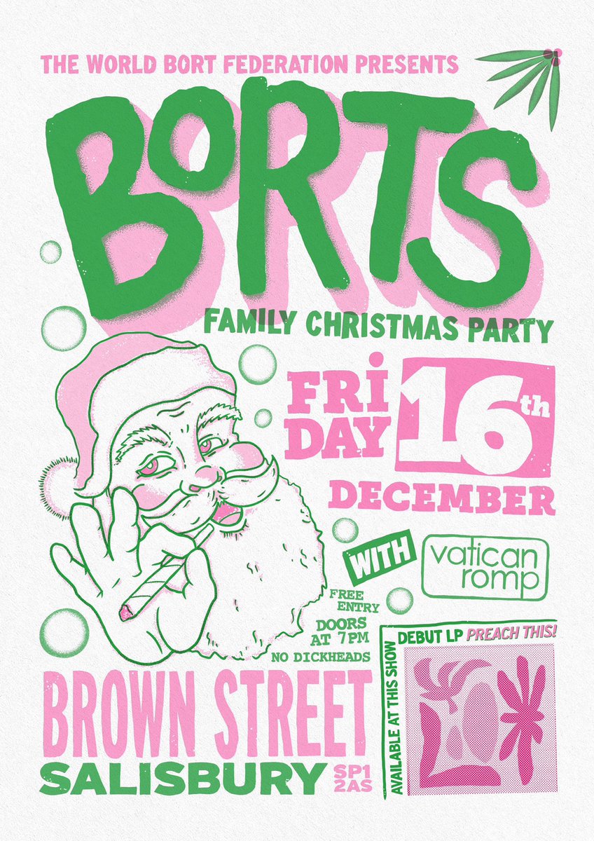 last show of the year tomorrow. free entry! let’s go salisbury