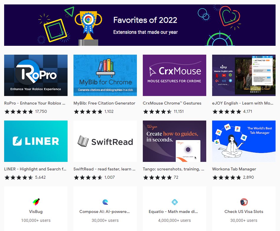 RoPro Roblox Extension on X: RoPro was selected as one of @googlechrome's  favorite extensions of 2022! Thanks so much to the Chrome team for this  honor, and to our users for the