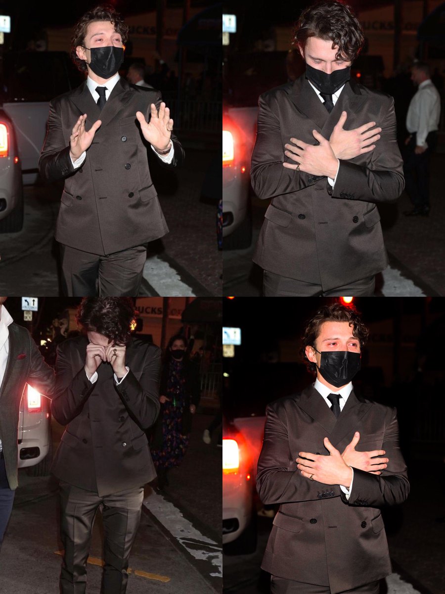 Tom Holland crying after premiere of Spider-Man: No Way Home 🥹