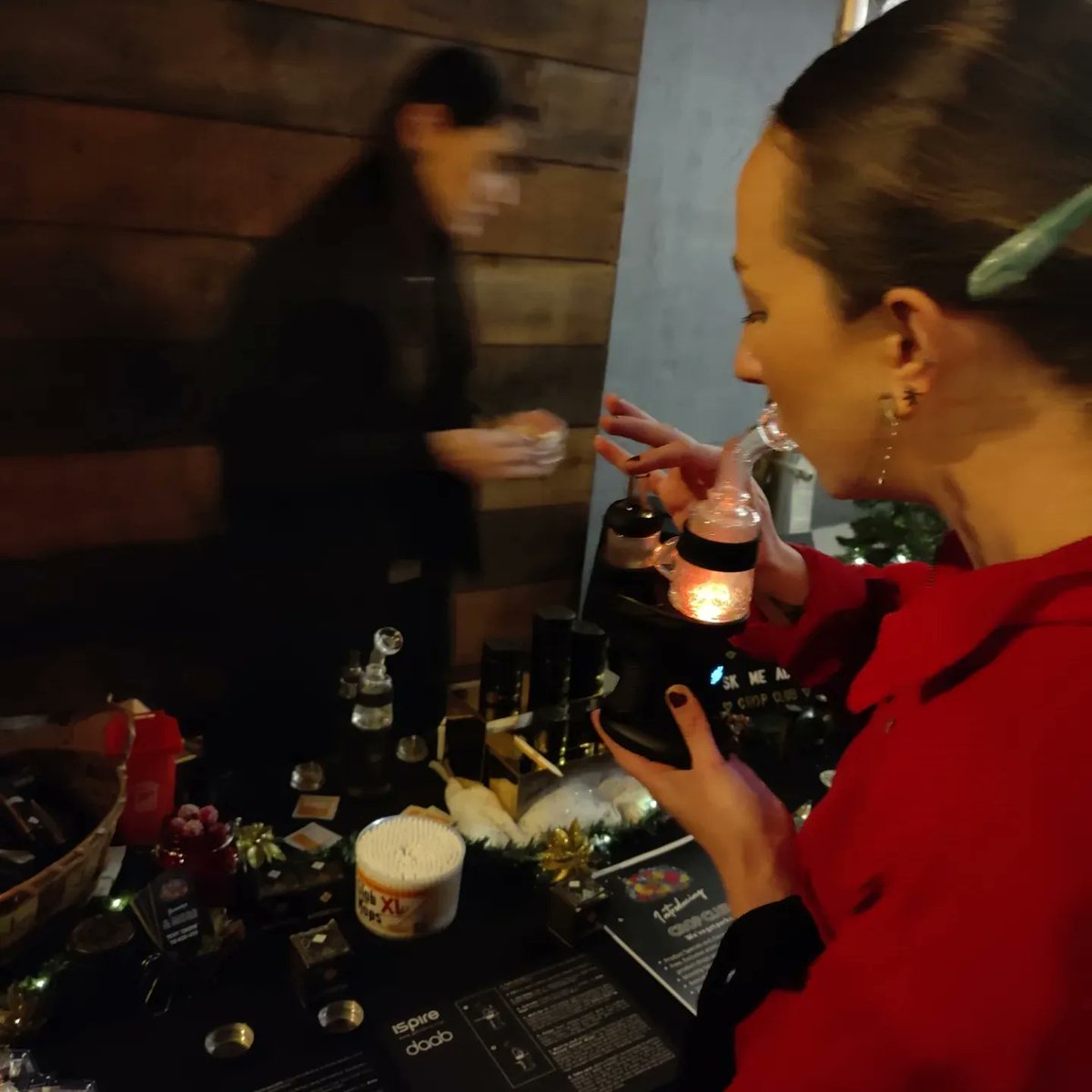 SFSC415's tweet image. About last night.. Brownie Mary Democratic Club, @bmsf415 Holiday party at SF Buyers Club, @buyersclubsf.. 🎄🕎💚🥳💨🙏🏽