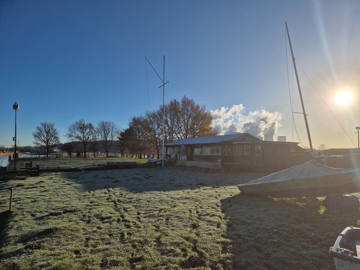 Chilly morning at out district campsite meeting with the environment agency.
