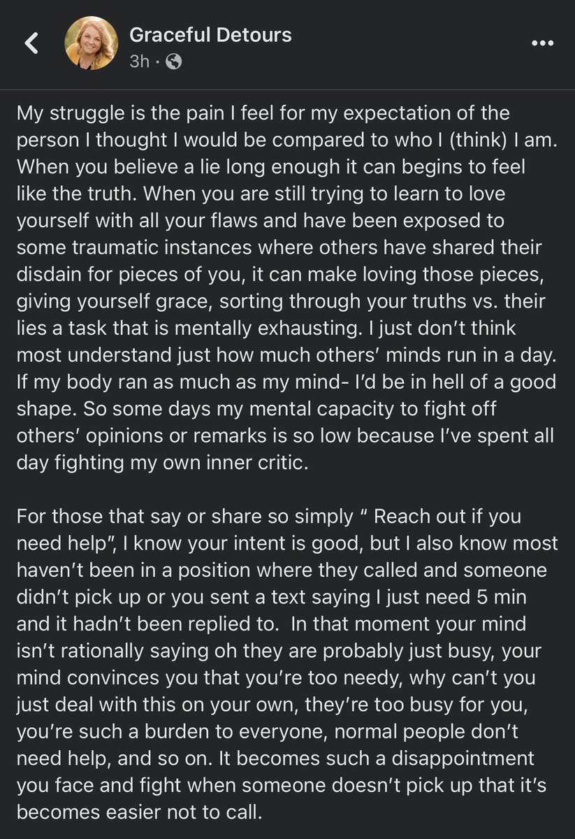 allysonschwab's tweet photo. I spent today in shock ab loss to suicide of Twitch. I thought the same things others did.The only thing I can relate to is when the lies in our head become so many &amp;it’s hard to tell truth from fiction,the burden of leaving doesn’t compare to the burden you feel for staying. https://t.co/GwK8JRW2jW